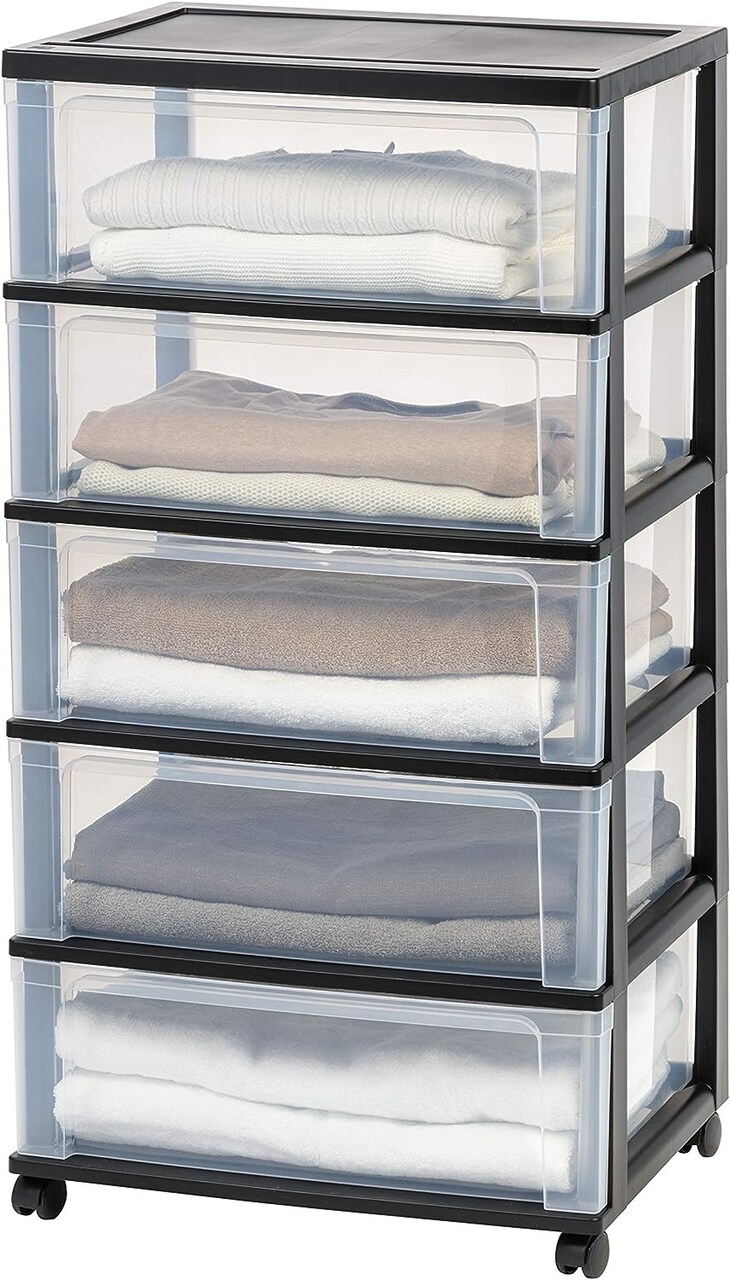 IRIS USA Plastic Storage Drawers Container Organizer for Clothes